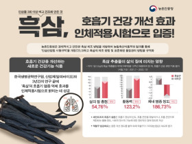 [썸네일 이미지] 흑삼의 호흡기 건강 개선 효과, 인체적용시험으로 입증