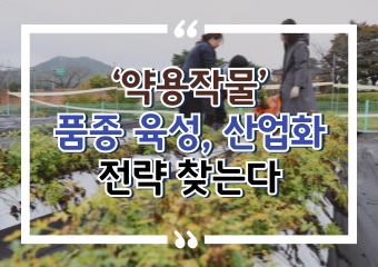 [썸네일 이미지] ‘약용작물’ 품종 육성, 산업화 전략 찾는다 