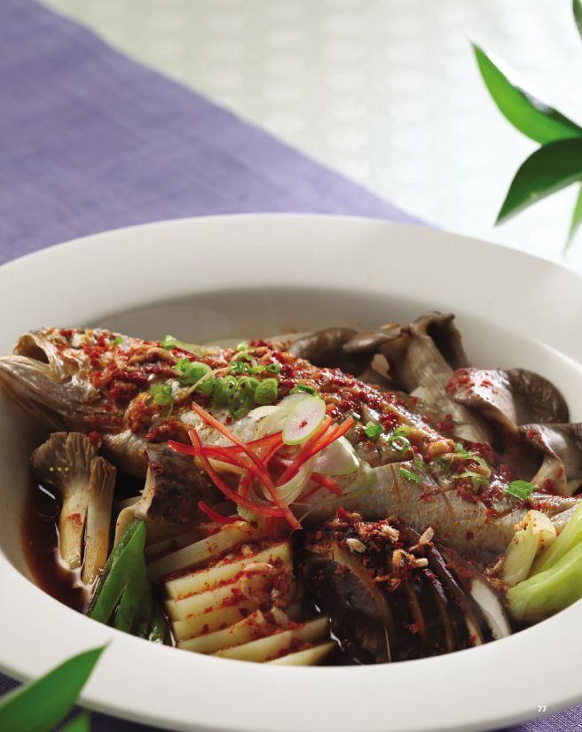 버섯조기찜