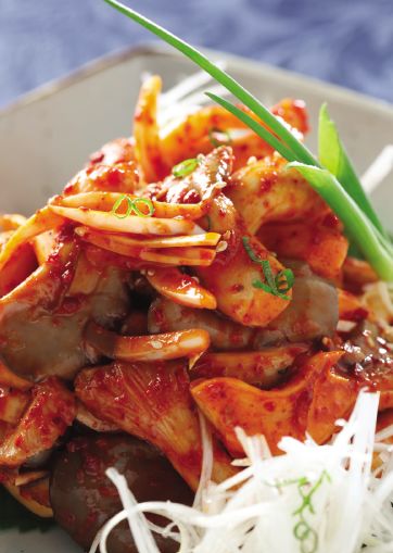 느타리숙회무침