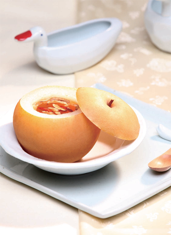 생과를 이용한 배꿀찜
