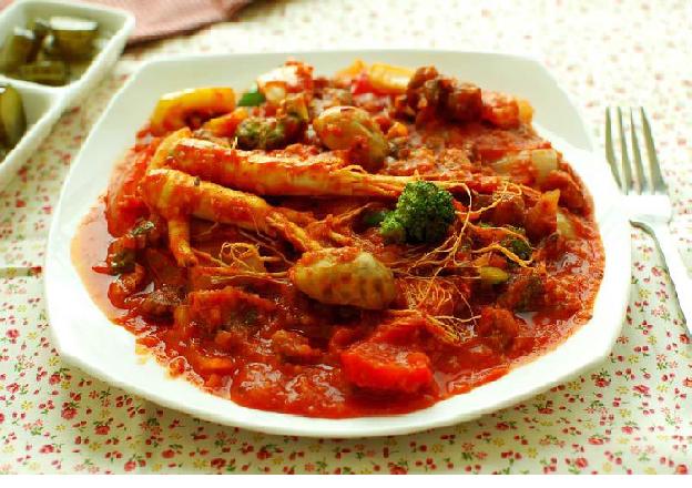 인삼쇠고기 토마토소스볶음