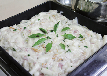 텃밭 크림 떡볶이