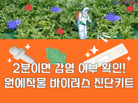 [썸네일 이미지] 2분이면 감염여부 확인! 원예작물 바이러스 진단키트