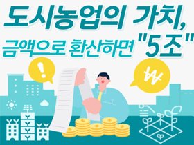 [썸네일 이미지] 도시농업의 가치, 금액으로 환산하면 5조