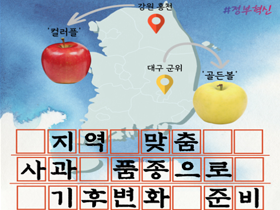 [썸네일 이미지] 지역 맞춤 사과 품종으로 기후변화 준비