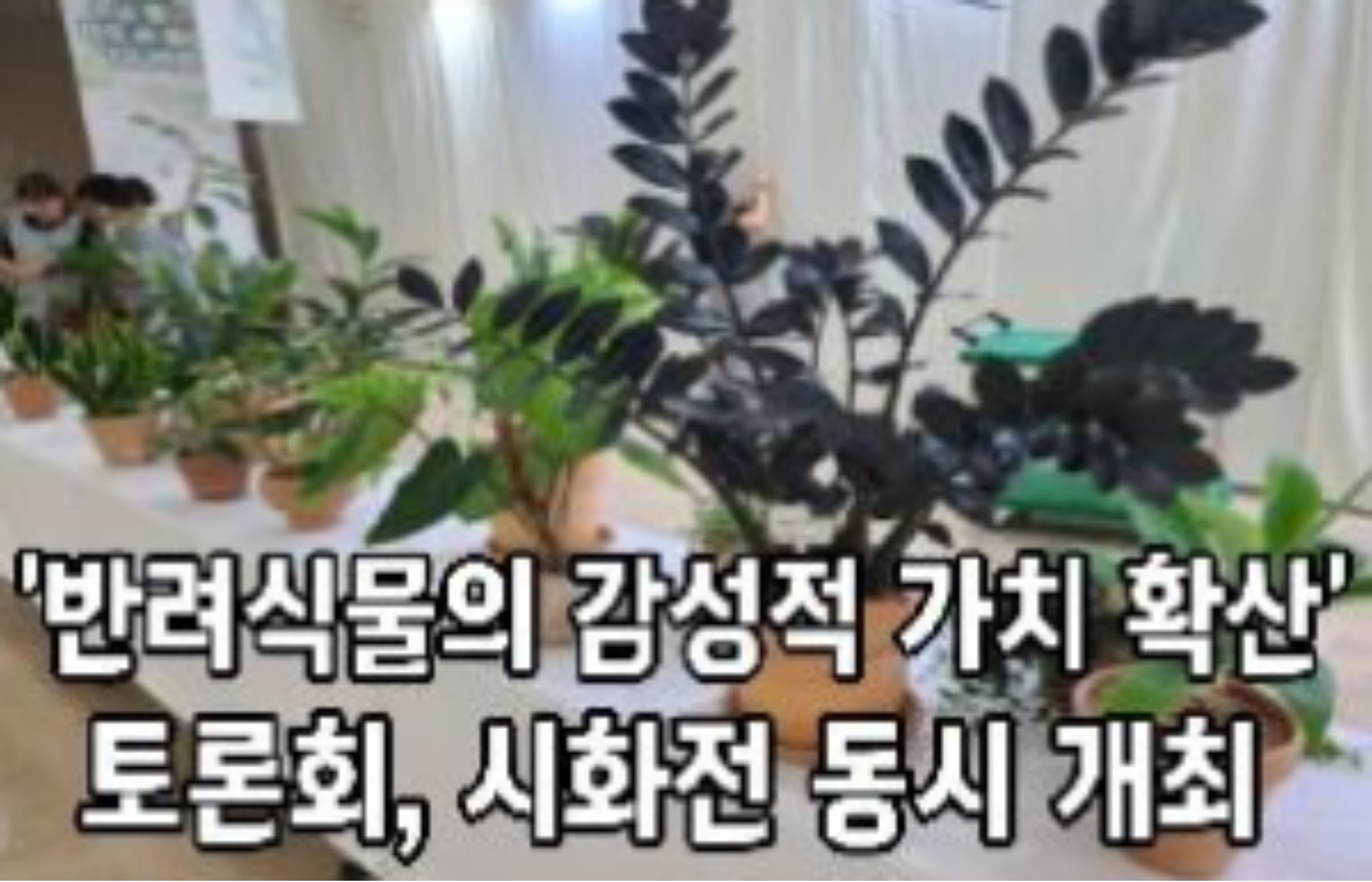 ‘반려식물의 감성적 가치 확산’ 토론회, 시화전 동시 개최 
