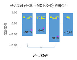 우울(CES-D) 프로그램 운영 결과