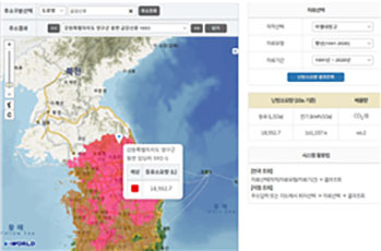 평년 적용 난방소요량 18,552L(망고, 강원 양구)